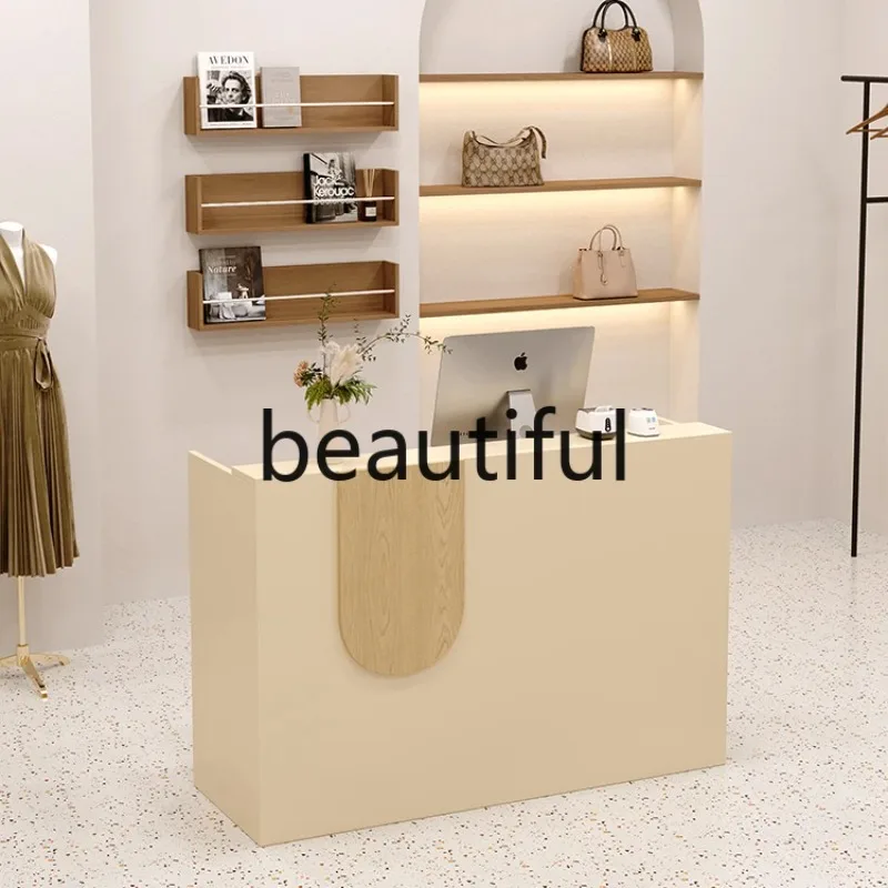 B73 Checkout page Shop Small beauty manicure, simple e****my Bar table Clothing haircut Florist counter
