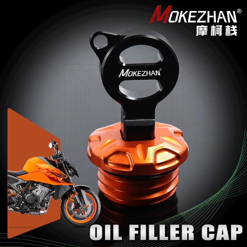 Motorcycles CNC Aluminum Anti theft Engine Oil Filler Cap Cover Accessories For KTM Duke990 990 Duke 990Duke 2024+ Parts