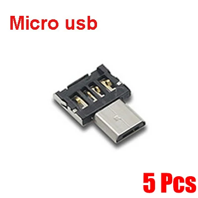 1/5PCS Universele Type-C Micro USB naar USB 2.0 OTG Adapter Connector voor Mobiele Smartphone USB2.0 Type C Micro USB OTG Kabel Adapter