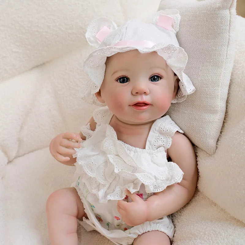 48cm Full Body Abigail Silicone Vinyl Reborn Doll Newborn Baby Size Boy Doll 3D Skin High Quality Gift