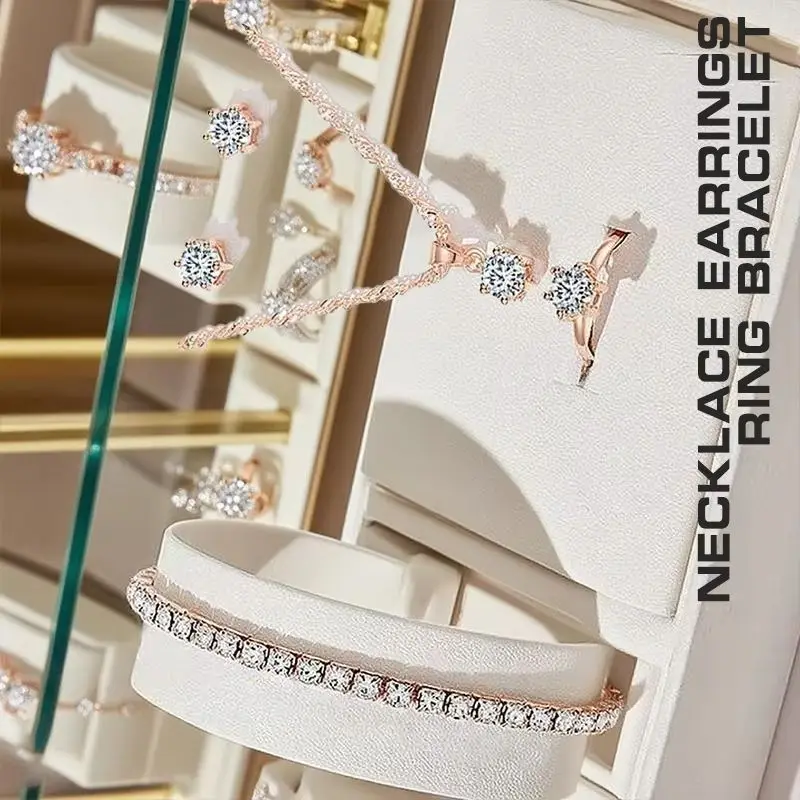 5Pcs Elegant Crysta…