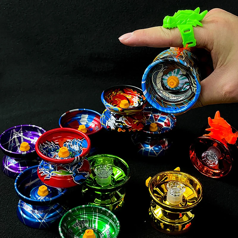 

Innovative Diabolo Outdoors Juggle Toys For Children Gifts Cartoon Cool Entry-level Alloy Professional YoYo Ball Magic Toys