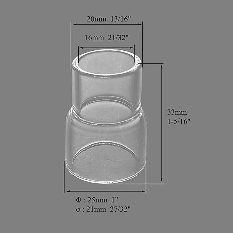 【Welding Accessories】 TIG Stubby Gas Lens Collet Body 17GL332 12 13/16inch TIG Gas Lens Insulator for SR 17 18 26 TIG Welding To