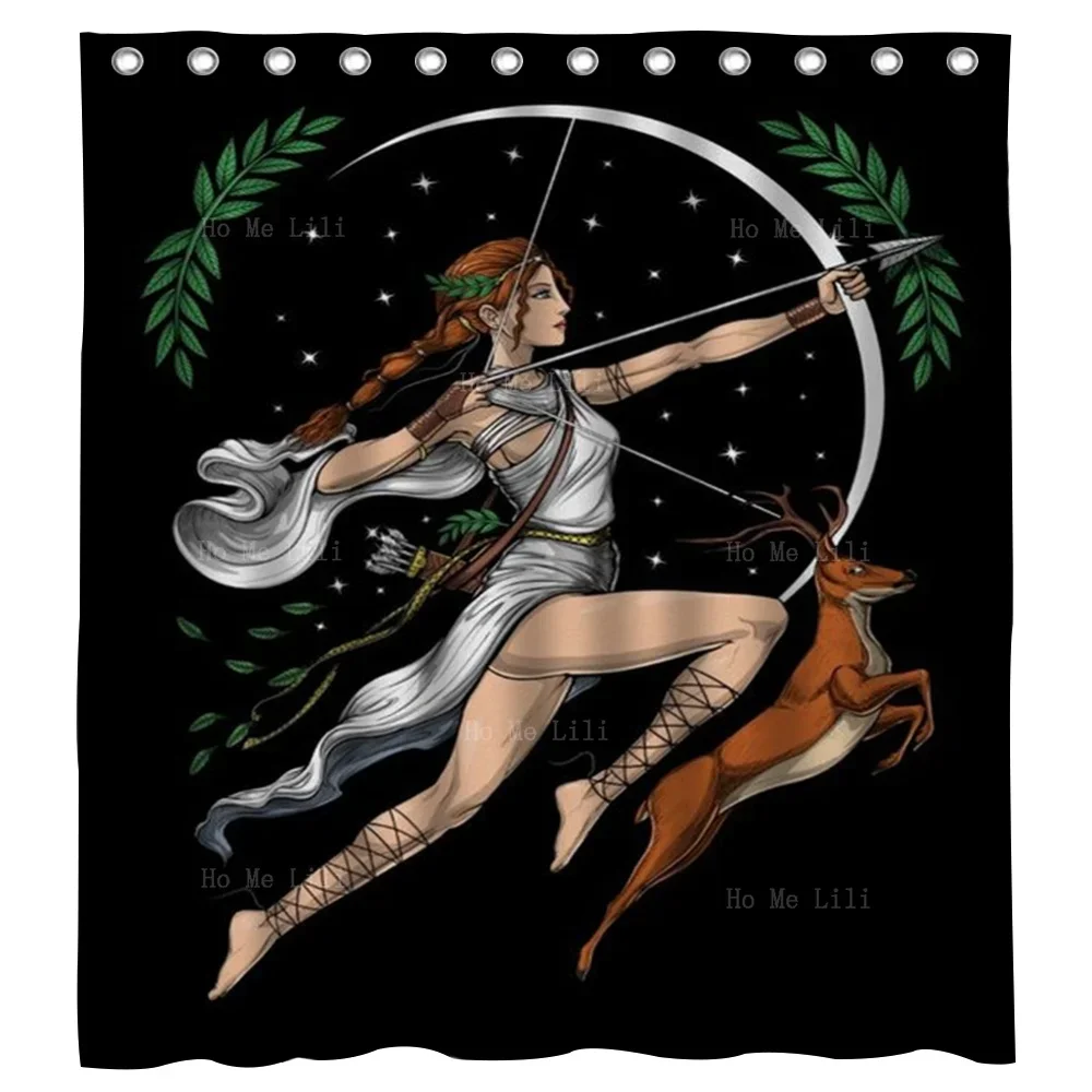 Generation Art Works Of Greek Mythology Gods And Goddesses Artemis Of Greece Shower Curtain By Ho Me Lili For Bathroom Decor