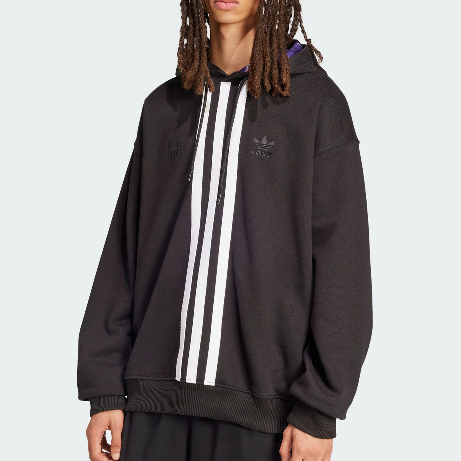 

Adidas genuine genuine Men's Striped Sport Hooded Warm Sweatshirt JG1337