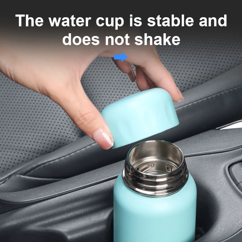 SEAMETAL Car Cup Holder Insert Limiter Slot Slip Limit Clip Elastic Silica Gel Anti Shake Fixed Bottle Glass Cup Drink Holders