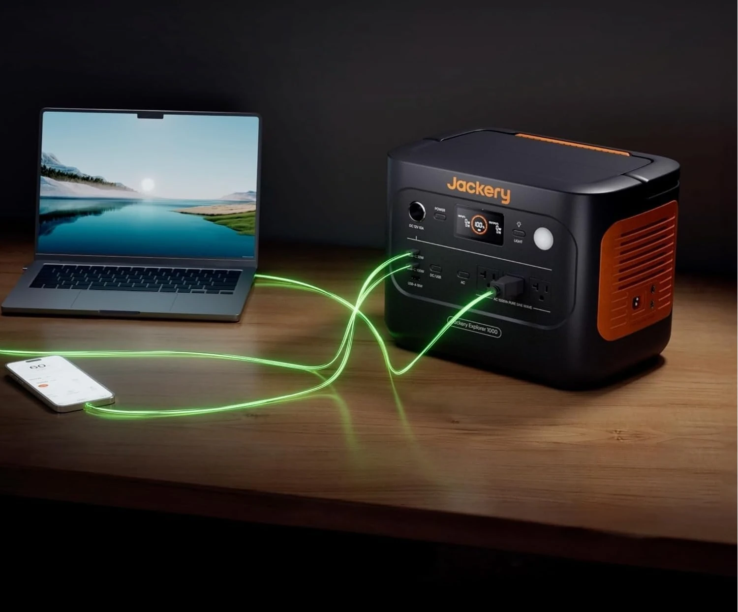 

Explorer 1000 v2 Portable Power Station,1070Wh LiFePO4 Battery,1500W AC/100W USB-C Output, 1 Hr Fast Charge