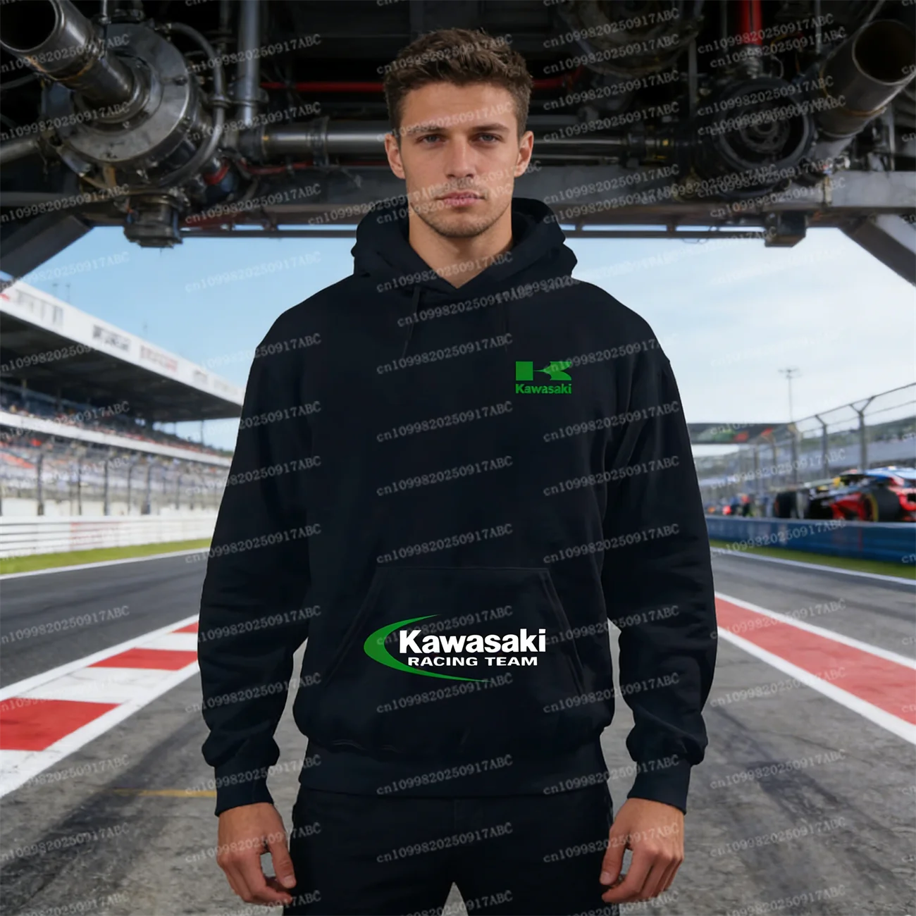 (كاواساكي) الربيع والخريف كاواساكي دراجة نارية شعار الرجال هوديي Y2K موضة ملابس رياضية رجالية ملابس رياضية الشارع المرأة هوديي #1