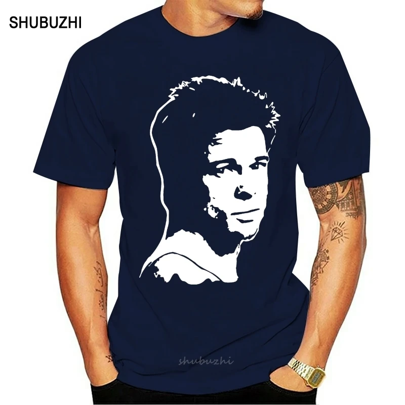 Brad Pitt Konterfei Stencil Art Fan Movie TV Film Lady Damen Girlie T-Shirt men cotton tshirt summer brand teeshirt euro size