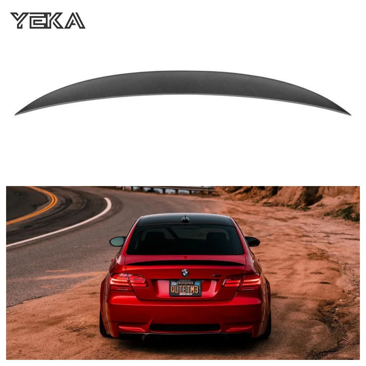 MP Style Carbon Fiber Trunk Spoiler - BMW E90 / E92 / E93 M3 & 3 Series 100% Pure Carbon Fiber