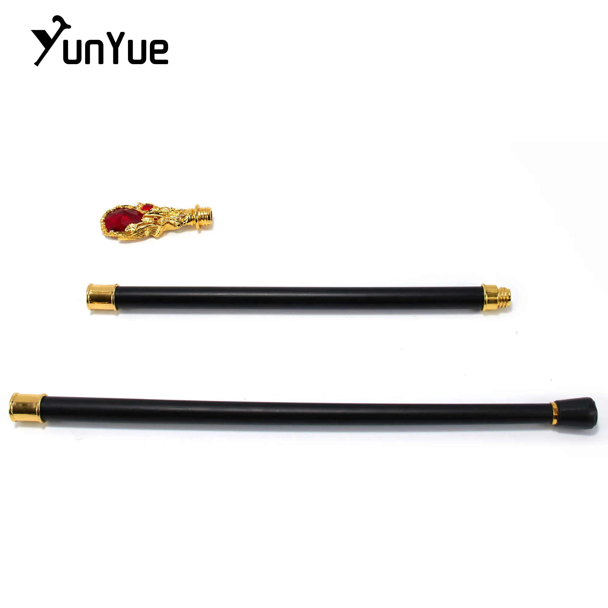 الذهب الأحمر الماس نوع عصا المشي شهم خمر اليدوية الأزياء الزخرفية عصا للمشي الفن جمع فيلم الدعامة العكازات