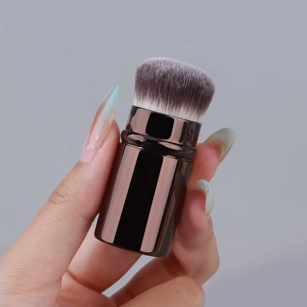 

Fashion Soft Seamless Finish Brush Smooth Natural Makeup Brush Double Head Powder Brush Artificial Fiber Powder Blusher Brush