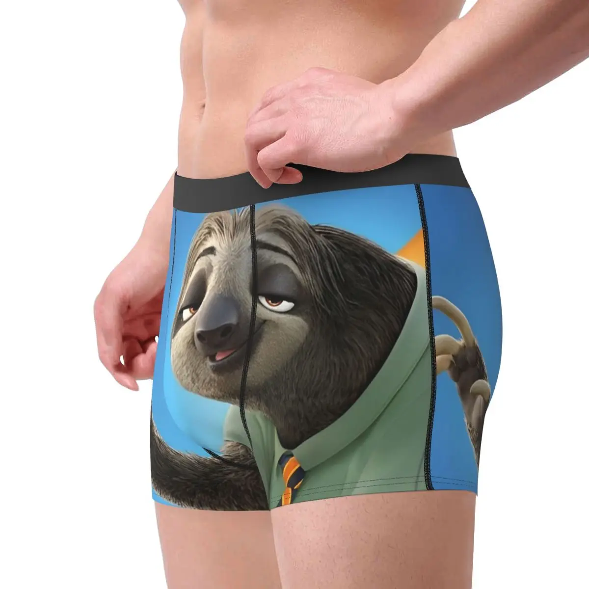 أنيمي Zootopia الكرتون الملاكم السراويل الحقيبة الملابس الداخلية رائجة البيع الطباعة السراويل ملخصات مريحة الذكور سراويل كبيرة الحجم