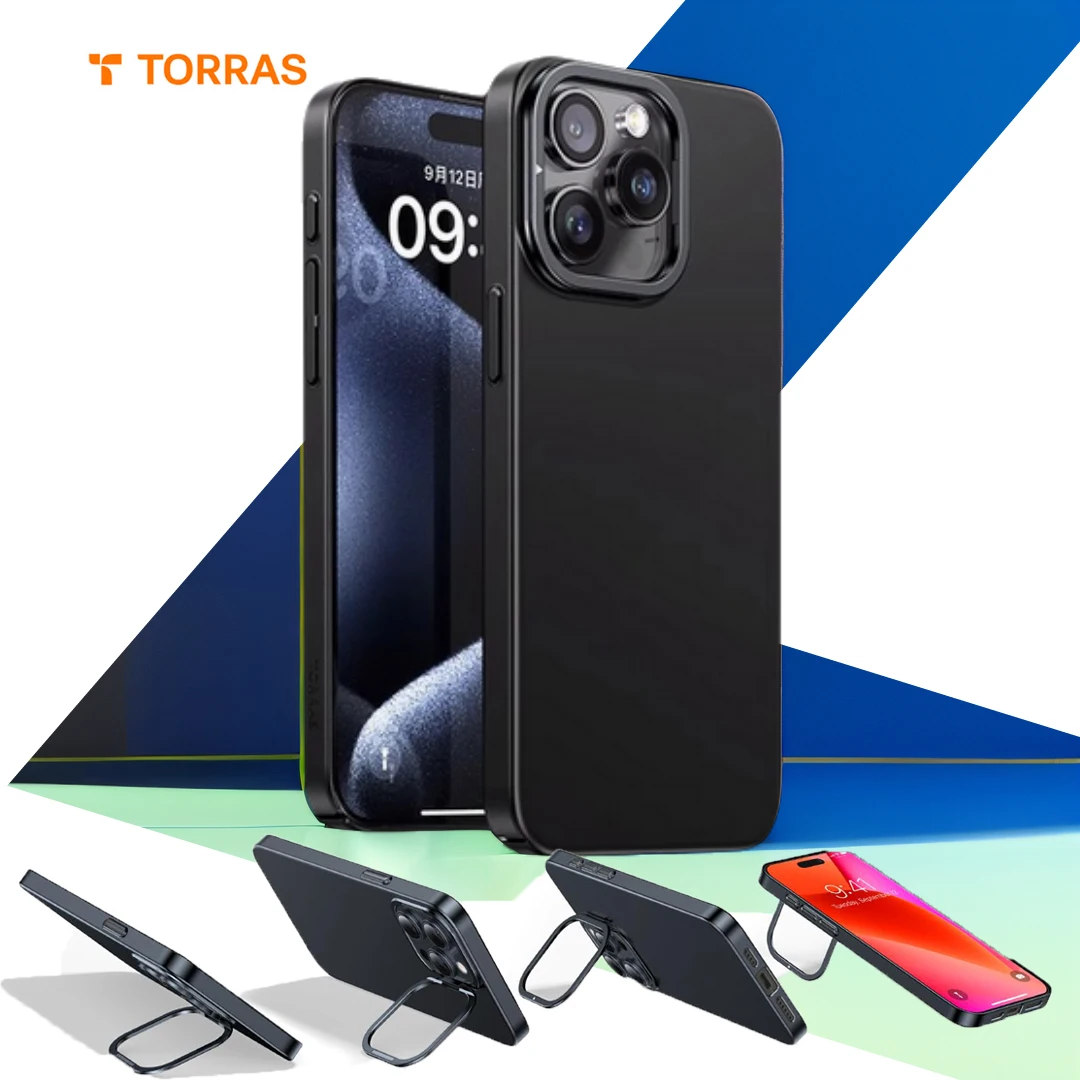 

Чехол TORRAS для iPhone 16 Pro Max, чехол для iPhone 15 14 13 Pro Max Plus с держателем объектива, Ультратонкий чехол с обнаженной ручкой, новинка, чехол серии 16