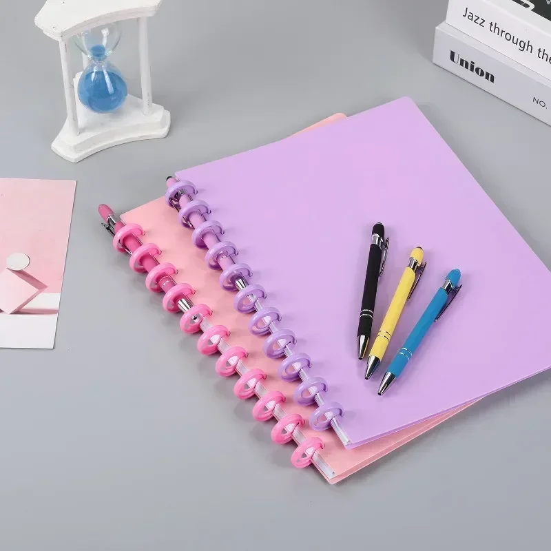 28MM100PCS extended CD binder, portable pen binding CD DIY notebook planner scrapbook binding.