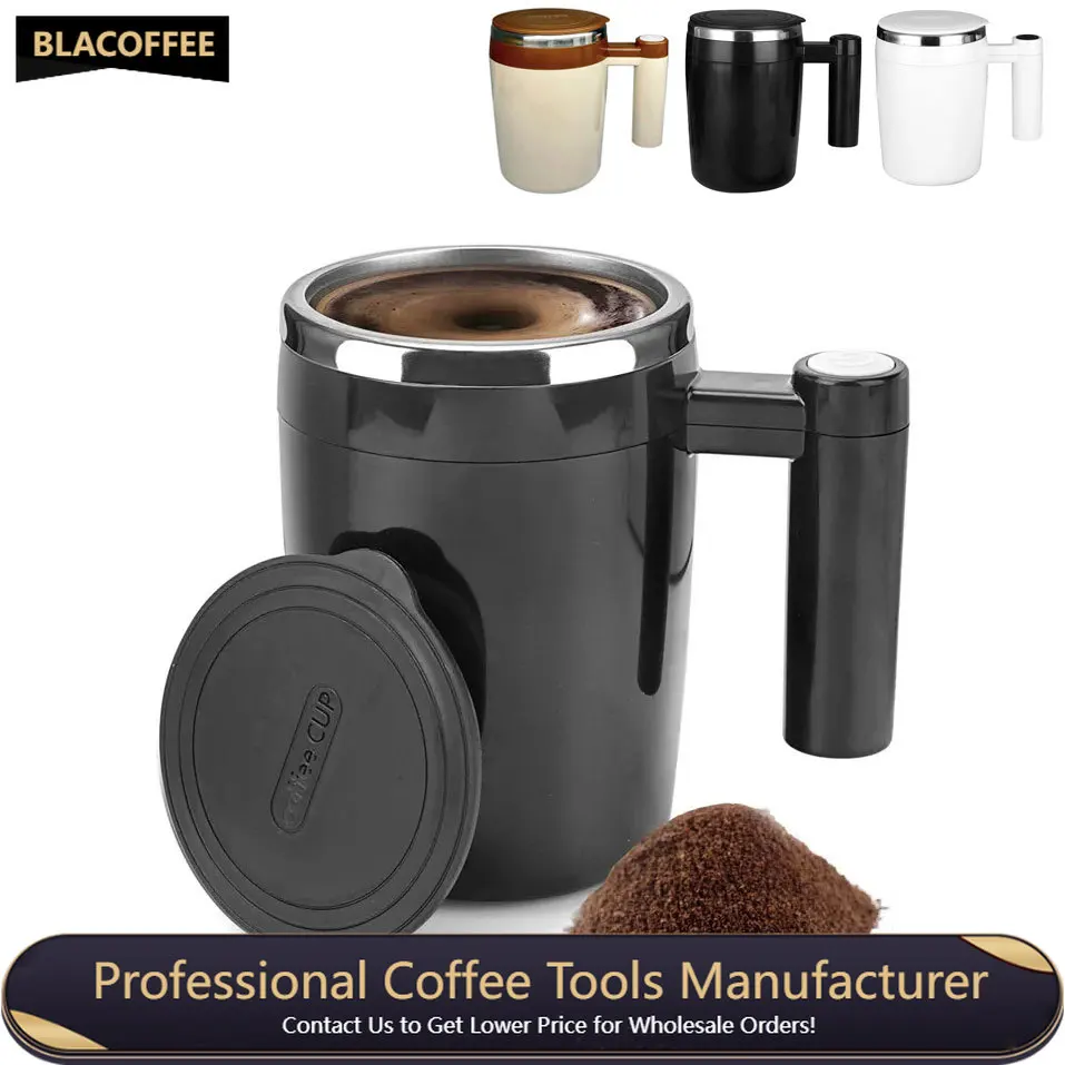 

Coffee Cup 304 Stainless Steel USB Self Stirring Mug Rechargeable Coffee Milk Mixer Stir Cup Thermal Blender Water Bottle