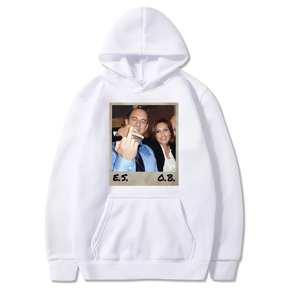 2025 إليوت ستابلر وأوليفيا بنسون هوديي إليوت وأوليفيا البلوز القانون والنظام SVU قميص 90s تحية الجرافيك هوديس