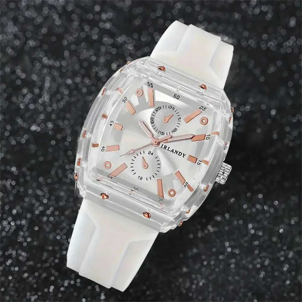 قطعتان من ساعات الكوارتز تناسب الرجال والنساء، ساعة بسيطة للزوجين، هدية مزيج باللون الأسود + الأبيض