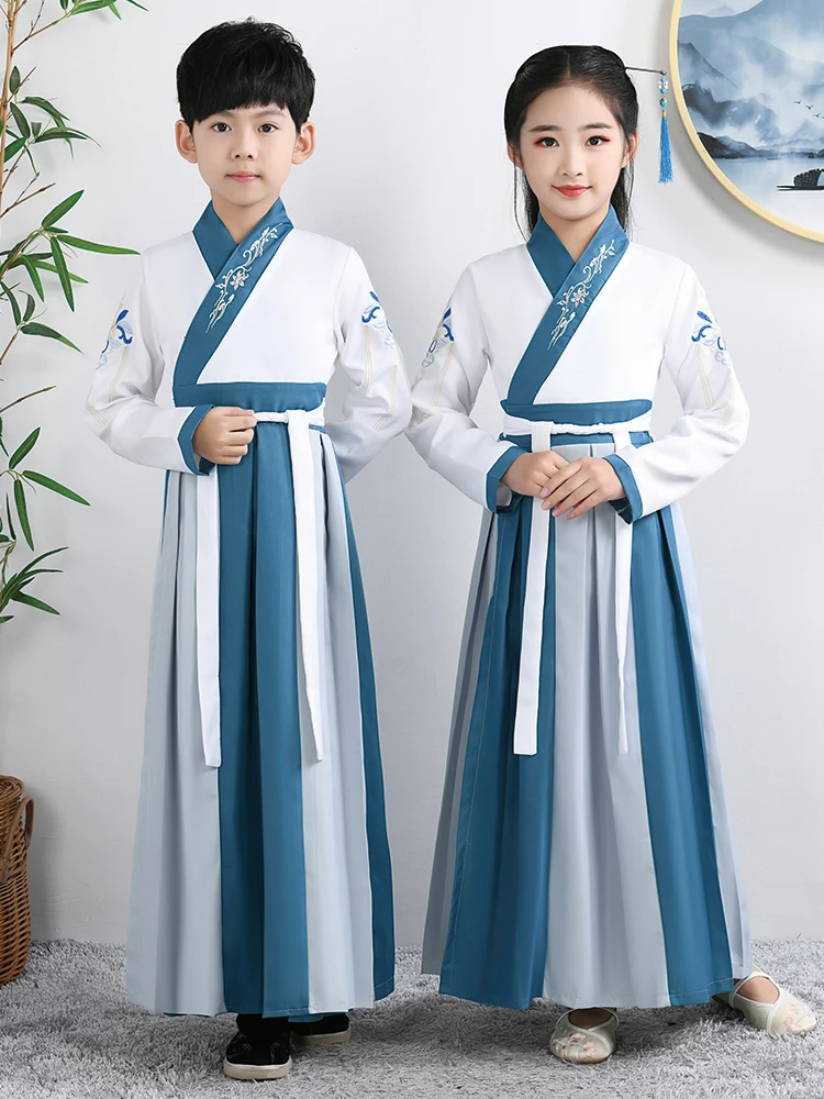 

Children's Hanfu Costume National Learning Ceremony Kindergarten aduation Performance Outfit Boys Girls Traditional Clothing