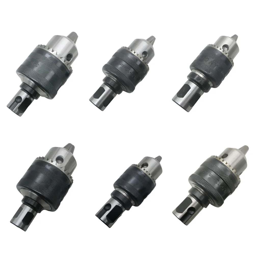 3 Jaw Chuck For Light Duty Drill Chuck Adapter Magnetic Drill Chuck Drill Chuck With Key Steel Material Three-jaw Design