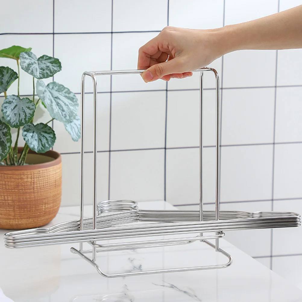 

Clothes Hangers Racks Stainless Steel Foldable Garment Organizer Home Decor Laundry Room Accessory Storage Solution Long
