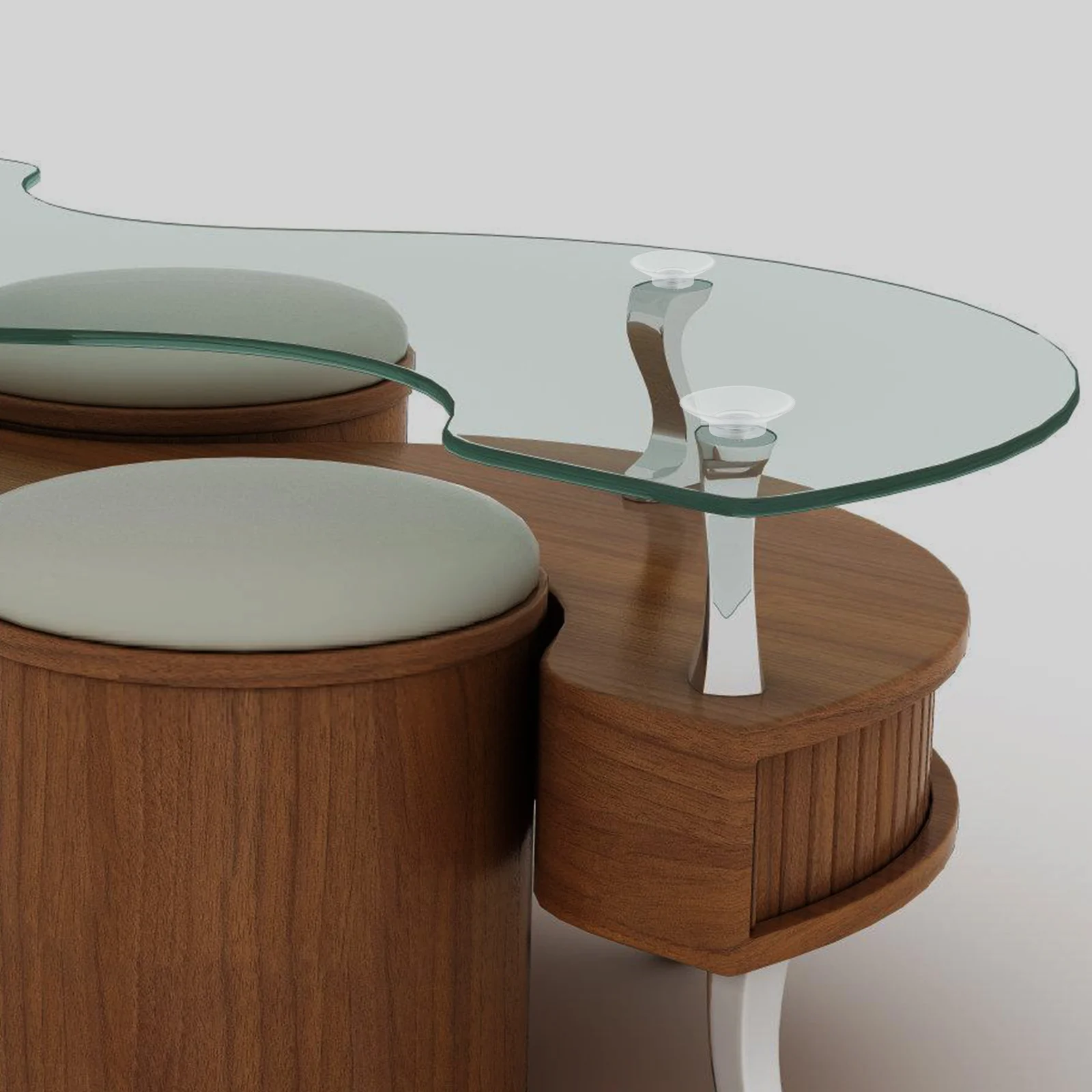 10 قطعة أكواب شفط واضحة اكسسوارات الأثاث للزجاج منضدية قبضة قوية المسمار تثبيت منصات شفط الزجاج استبدال