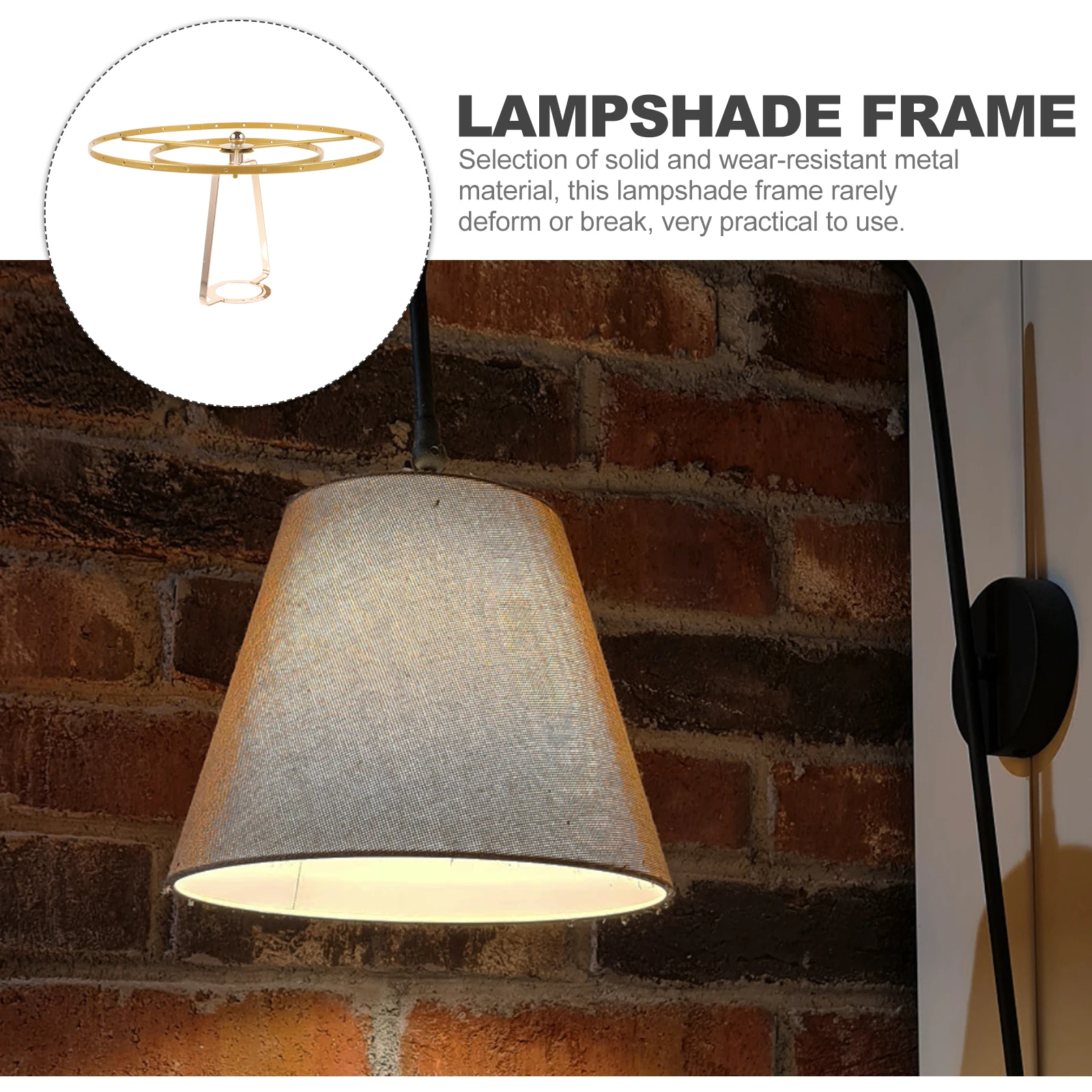 

1Set Shell Table Lamp Frame Metal DIY Lampshade Support Decorative Vintage Ceiling Light Cover Replacement Accessory