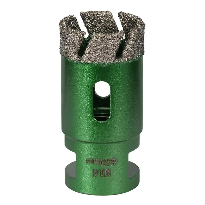 

652F High Efficiency Threaded Teeth Brazed Hole Cutter For Tile Marble Glass 6-50mm