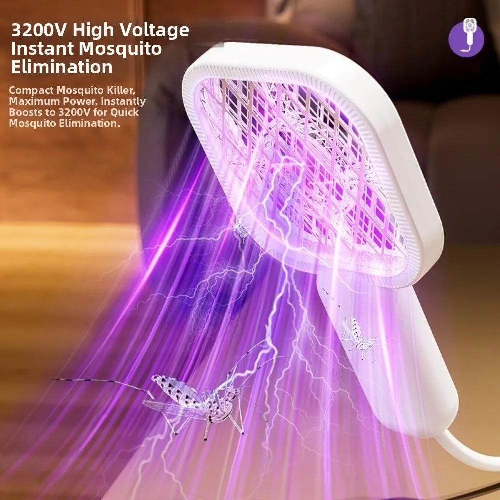 Mini Electric Shock USB Mosquito Swatter Pest Control Security Net Mosquito Killer Lamp USB UV Light Fly Bug Zapper Travel