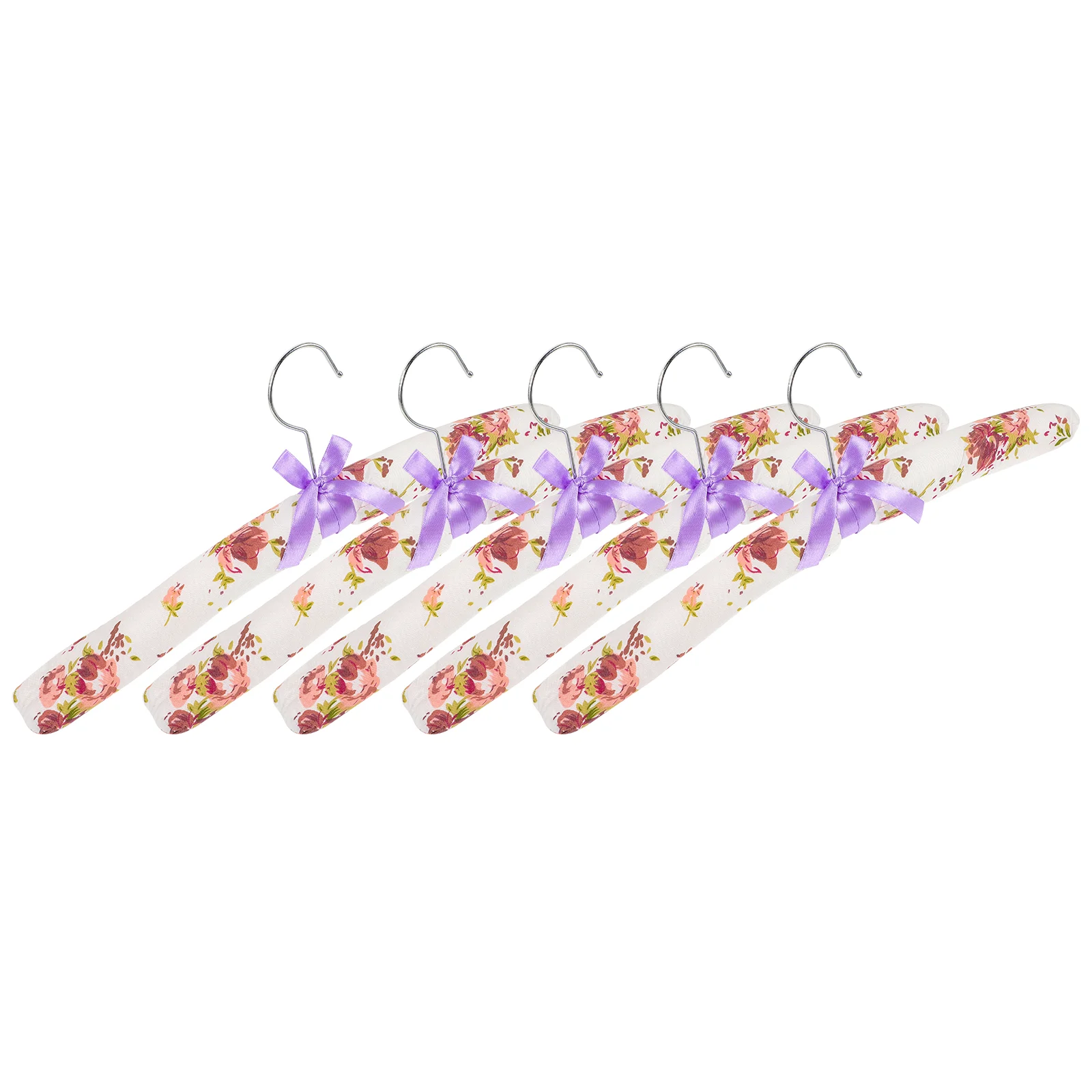 

5 Pcs Cloth Floral Hanger Sponge Clothes Hangers Suit Shop Foams Garment Cabinet