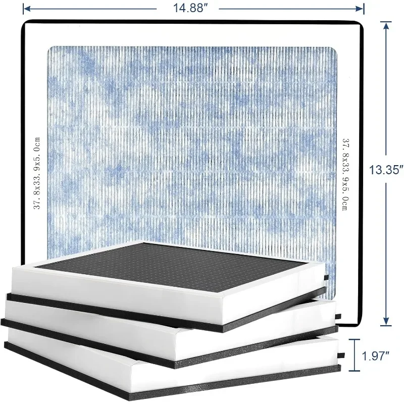 HEPA/Activated Carbon Replacement Set for UVIG Air Scrubber (Pack of 3)