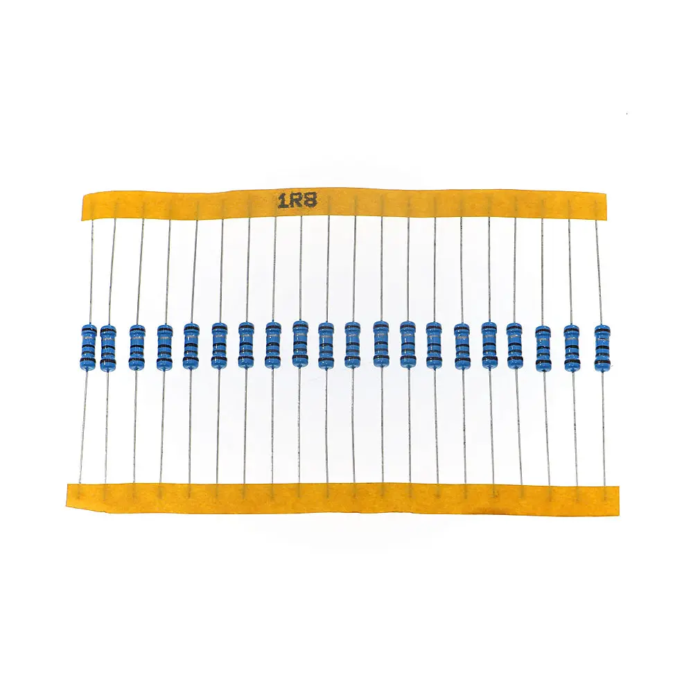 1000Pcs 50Value 1% 0.1 ohm~4.7M ohm 1/2W 0.5W Metal Film Resistor Assorted Kit set package