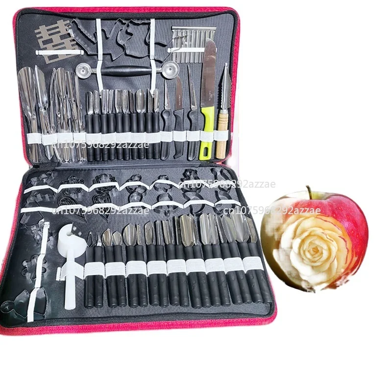 

Food engraving knife starter set Fruit engraving knife tool Professional engraving knife 80-piece set special