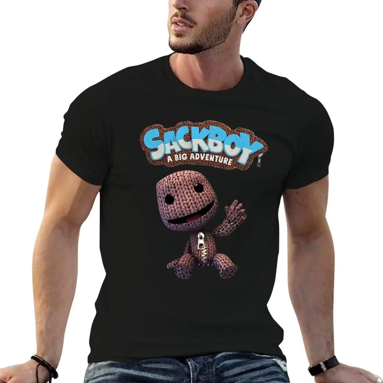 t shirts cotton anime man anime T-Shirt Sackboy tshirt t oversize shirts LBP