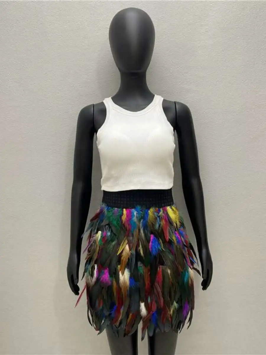 

Feather f Skirt Women's ort Skirt Par eup 0 Colors Hot S Faionable Bodycon Skirt Summer Collection