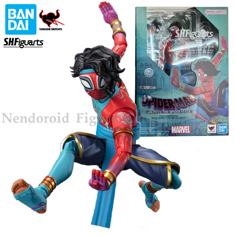 In Stock Bandai S.H.Figuarts SHF Spider-Man India Spider-Man: Across The Spider-Verse Anime Action Figure Toy Model Collecting