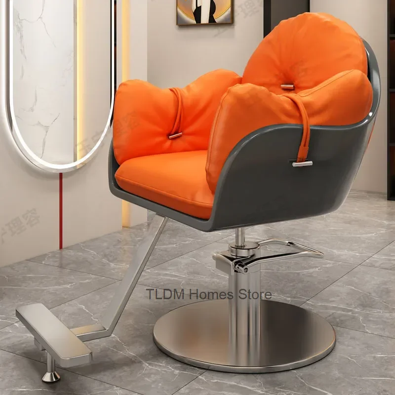 Lifter Comfortable Barber Chairs Adults Backrest Esthetician Luxury Barber Chairs Swivel Premium Cadeira Salon Furniture