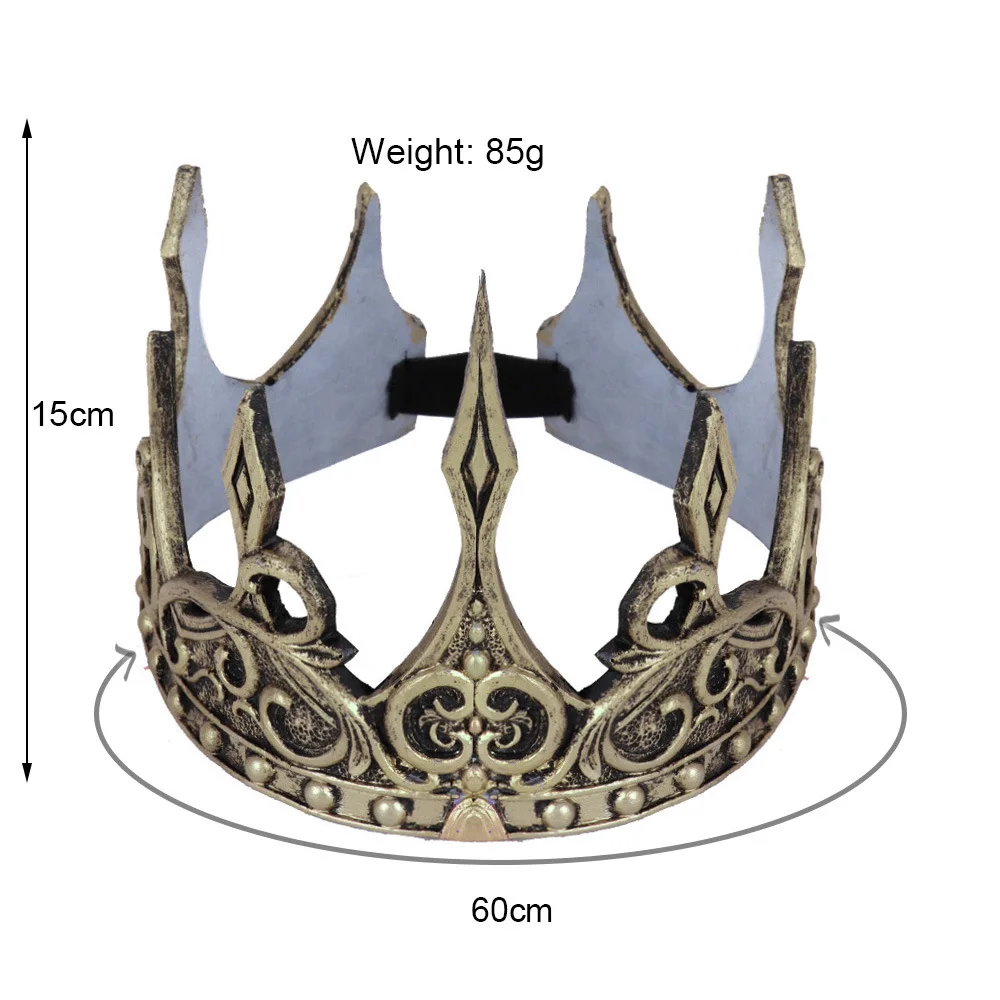 Medieval King\'s Crown Latex Foam Dress Headwear Stage Performance Props