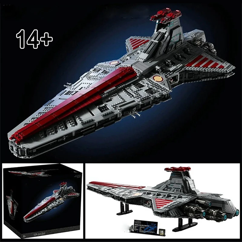 Stock nouveau 75367 plus grande classe Venator république attaques Cruiser ensemble de construction blocs briques jouets pour enfants cadeaux d'anniversaire décorer