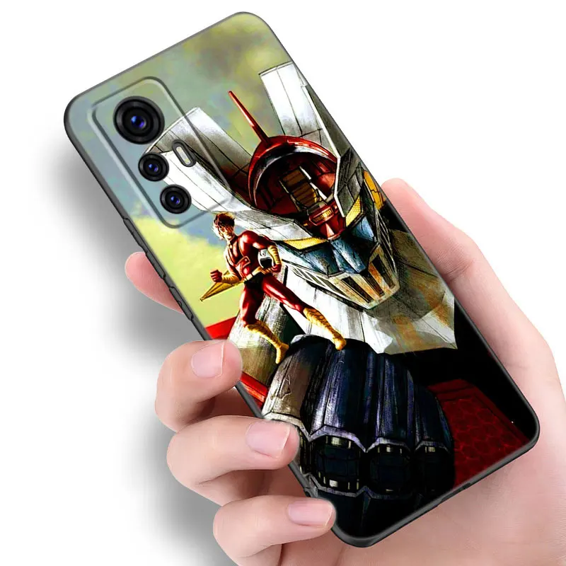 Anime Mazinger Z Black Silicone Phone Case For Xiaomi Mi 9 SE 8 10 10T 11 12 13 Lite 9T 11T 12S 12T 13T 14 Pro 5G NE 11i 12X