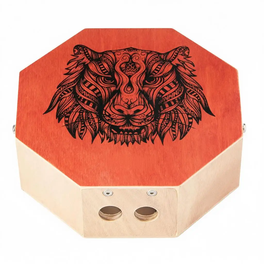 

Уникальный барабан-кахон с внутренними гитарными струнами, портативный деревянный перкуссионный инструмент, барабан из березового дерева, музыкальный инструмент.