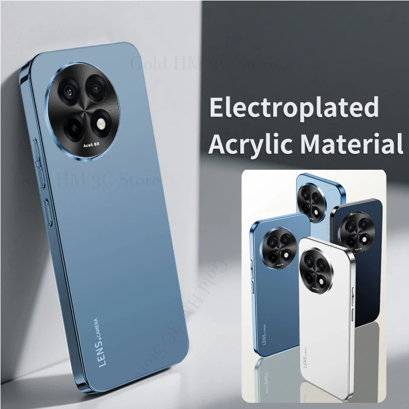 

Micro-Matte Shockproof Plating Case For OnePlus 13R 13T 12 11 Lens HD Film Acrylic Protective Back Cover For Oneplus 13 12R Capa