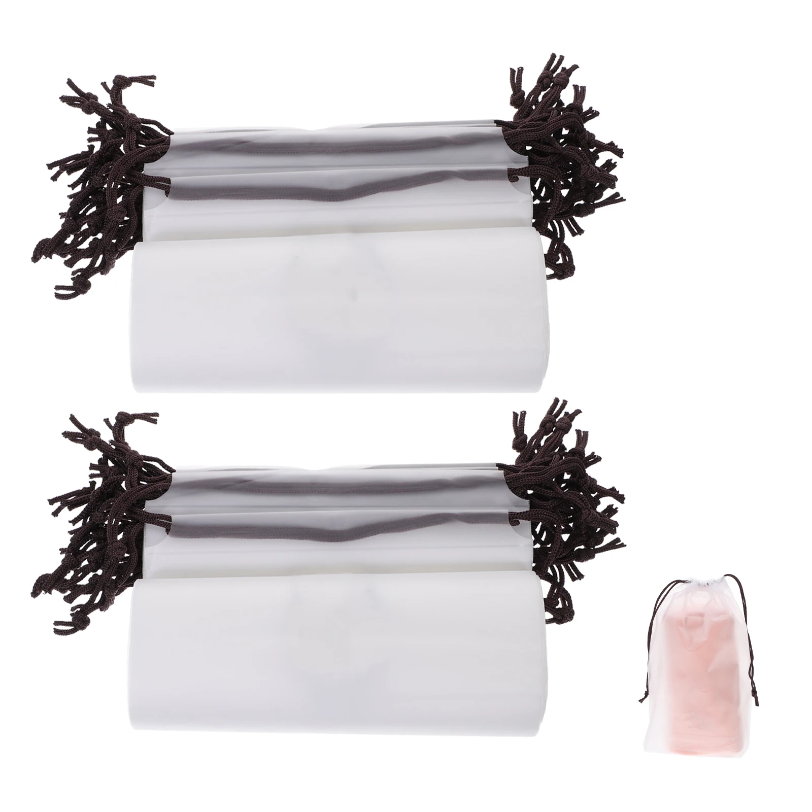 

24pcs Storage Packaging Bag Drawstring Toiletry Travel Small Pouch Waterproof Makeup EVA Dust Proof Frosted Trip Bag