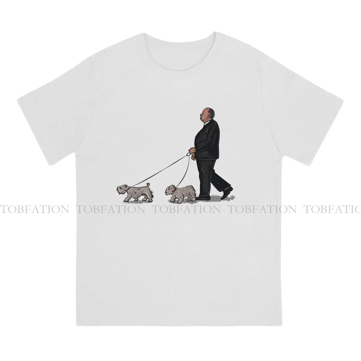 Dog Alfred Hitchcock Men T Shirt Cotton Alternative O-Neck Tee Shirt Harajuku Tops