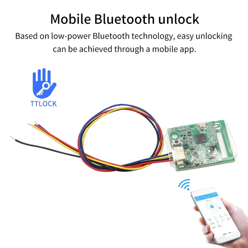 B24B TTLOCK Bluetooth 5.0 Electronic Door Lock Switch Unlock Module APP Control Smart Home Switch Module With G2 Gateway