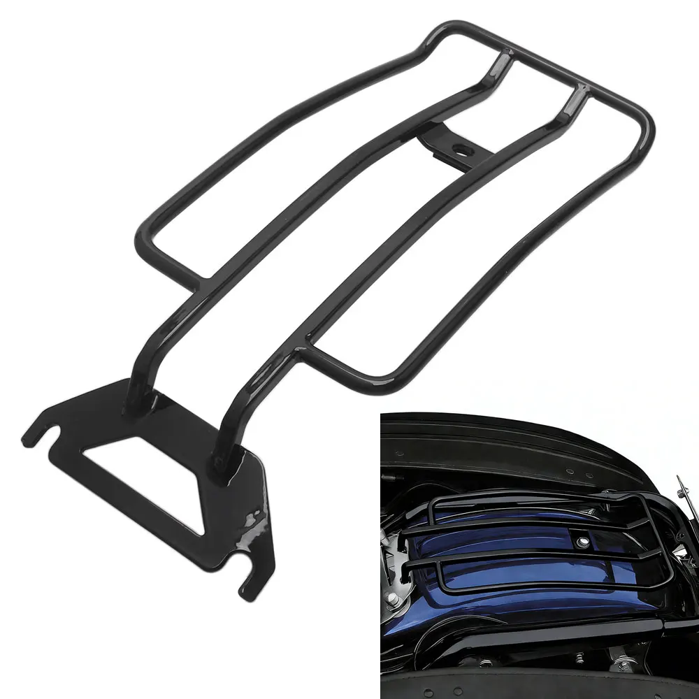 

Задний багажник черный, усиленный, металлический, для мотоциклов Harley Davidson Electra Glide Ultra Classic Injected-FLHTCU 1998-2006