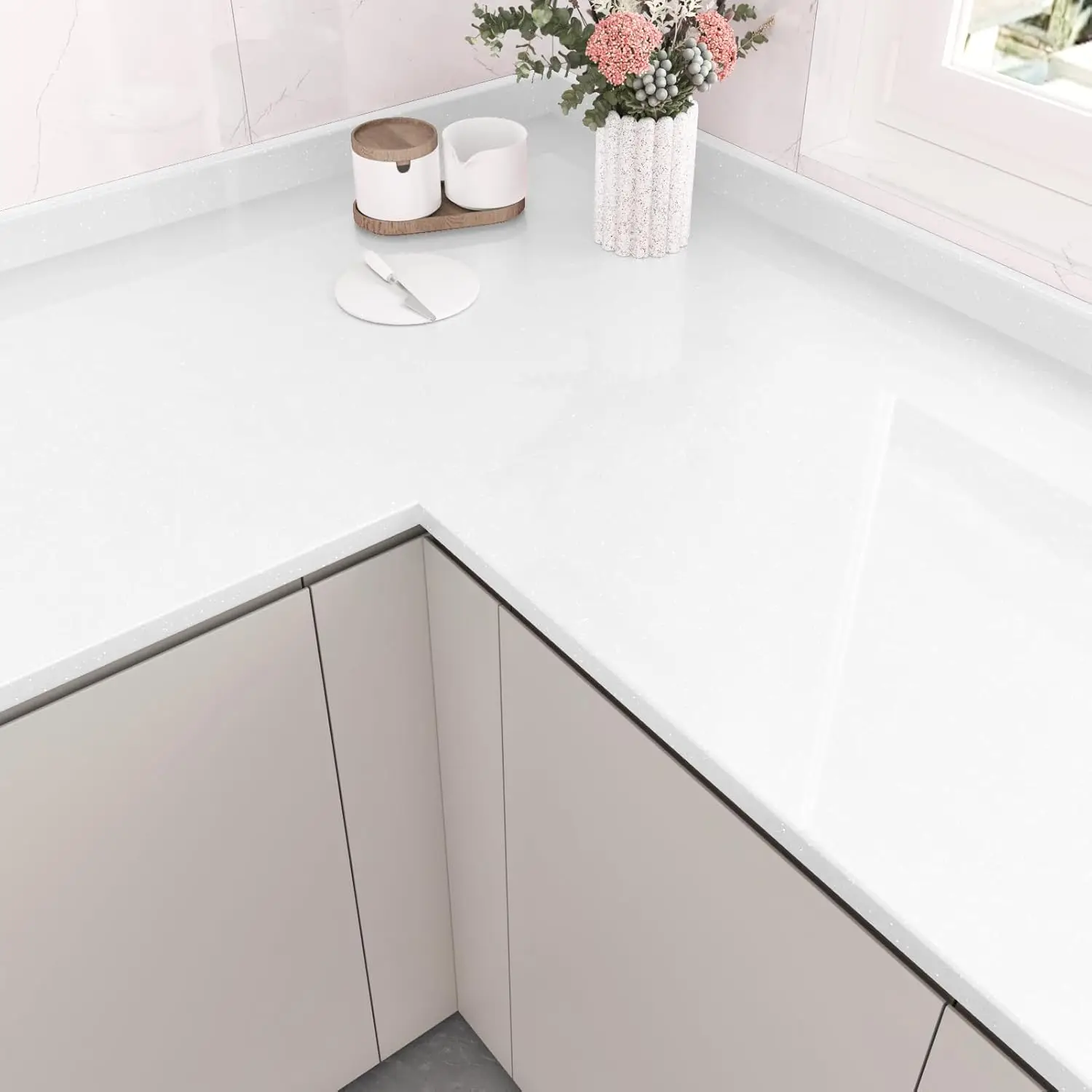 PVC大理石調粘着壁紙 レストラン キッチン リビングルームの背景壁に最適 防水・防油ステッカー