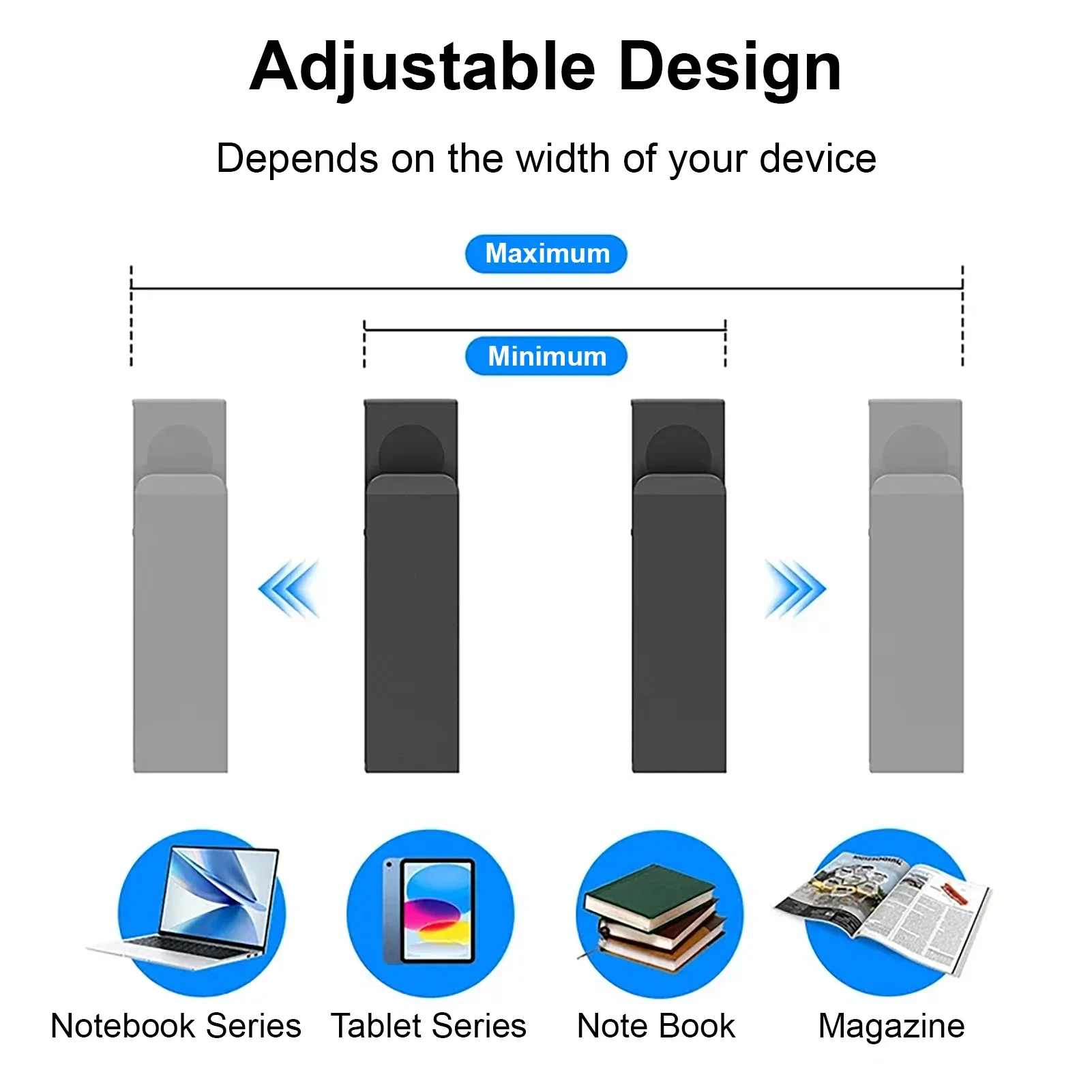 Adjustable Tablet Organizer Desktop Stand No Punch Laptop Cooling Stand Multifunctional Magazine Book File Organizer