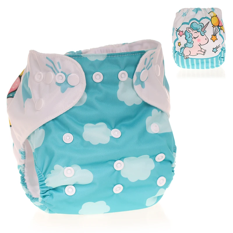 Pañales de tela con impresión Digital, pañales reutilizables Unisex para el cuidado del bebé, pantalones impermeables de bolsillo, regalos para Baby Shower