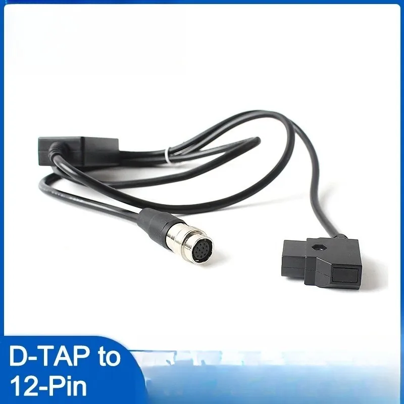 D-TAP to Hirose 12 Pin Power Cable Pure Copper Core PVC Wear Resistant Wire for Broadcast Camera Lens